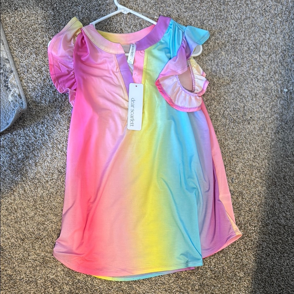 Scarlett Women's Blouse - Rainbow Gradient